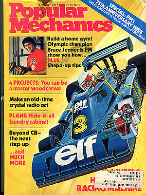 Popular Mechanics Magazine January 1977 Bruce Jenner VG 032116jhe