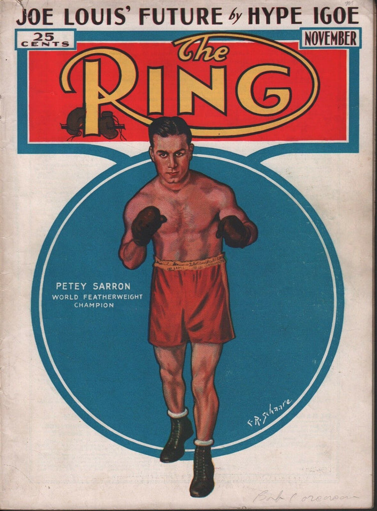 Petey Sarron Joe Louis The Ring November 1936 051518DBX2
