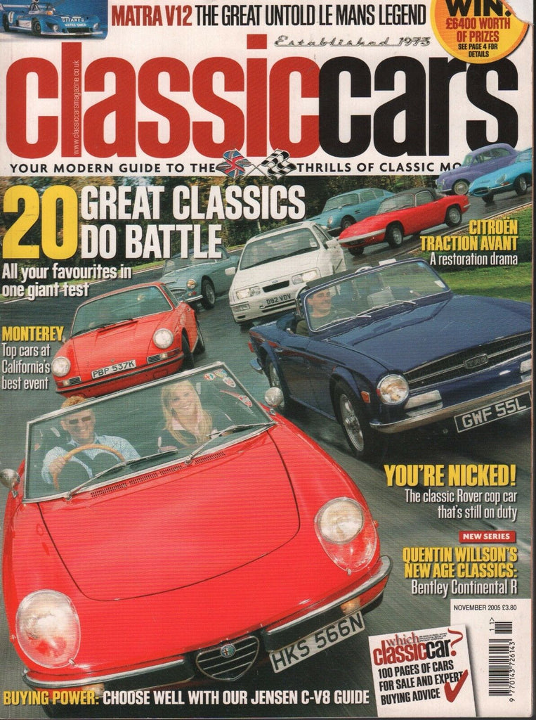 Thoroughbred & Classic Cars November 2005 Alfa Romeo, Citroen, Ford 072617nonDBE