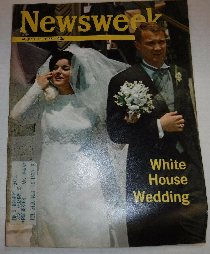 Newsweek Magazine White House Wedding August 15, 1966 101116R