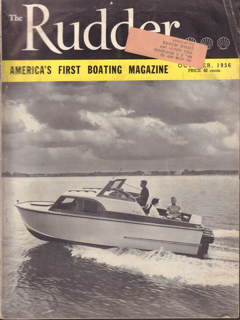 The Rudder October 1956 Meteor 38' Sloop w/ML 041717nonDBE2