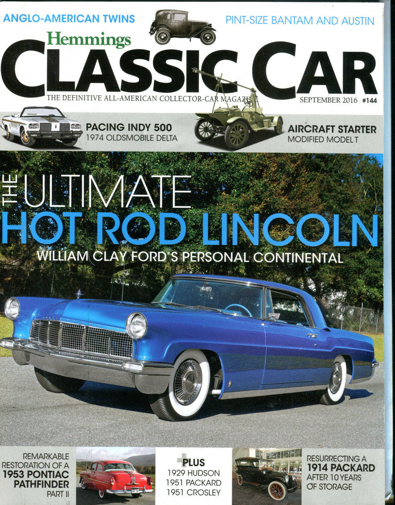 Hemmings Classic Car Magazine September 2016 Lincoln EX No ML 111816jhe
