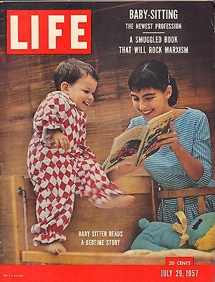 Life Magazine July 29 1957 Birthday Baby-Sitting VG 051816DBE