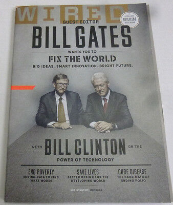 Wired Magazine Bill Gates And Bill Clinton December 2013 111913R