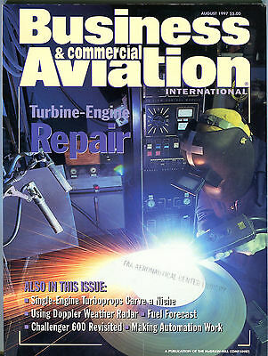 Business & Commercial Aviation International Magazine August 1997 FAA 030416jhe