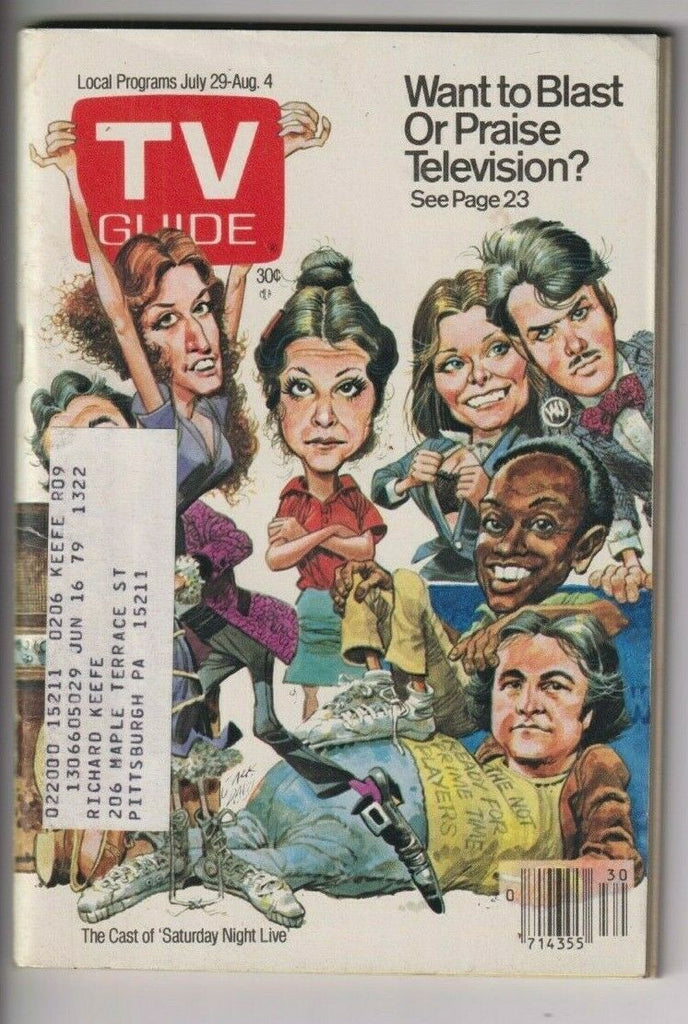TV Guide Magazine Cast Of Saturday Night Live July/August 1978 111919nonr