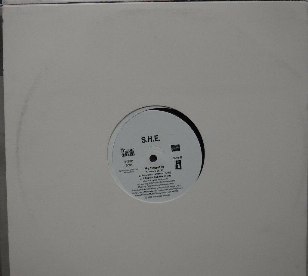 S.H.E. My Secret Is 33RPM Single #6035 1996 010717LLE#2