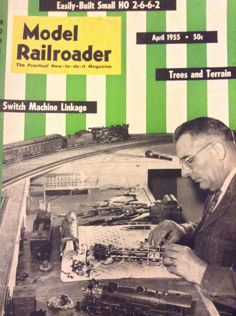 Model Railroader Magazine Switch Machine Linkage April 1955 010119nonrh