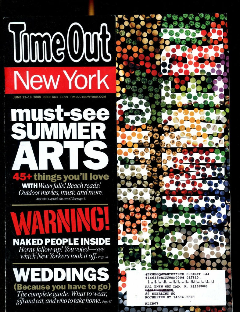 Time Out New York Magazine June 12-18 2008 Summer Arts EX w/ML 021517jhe