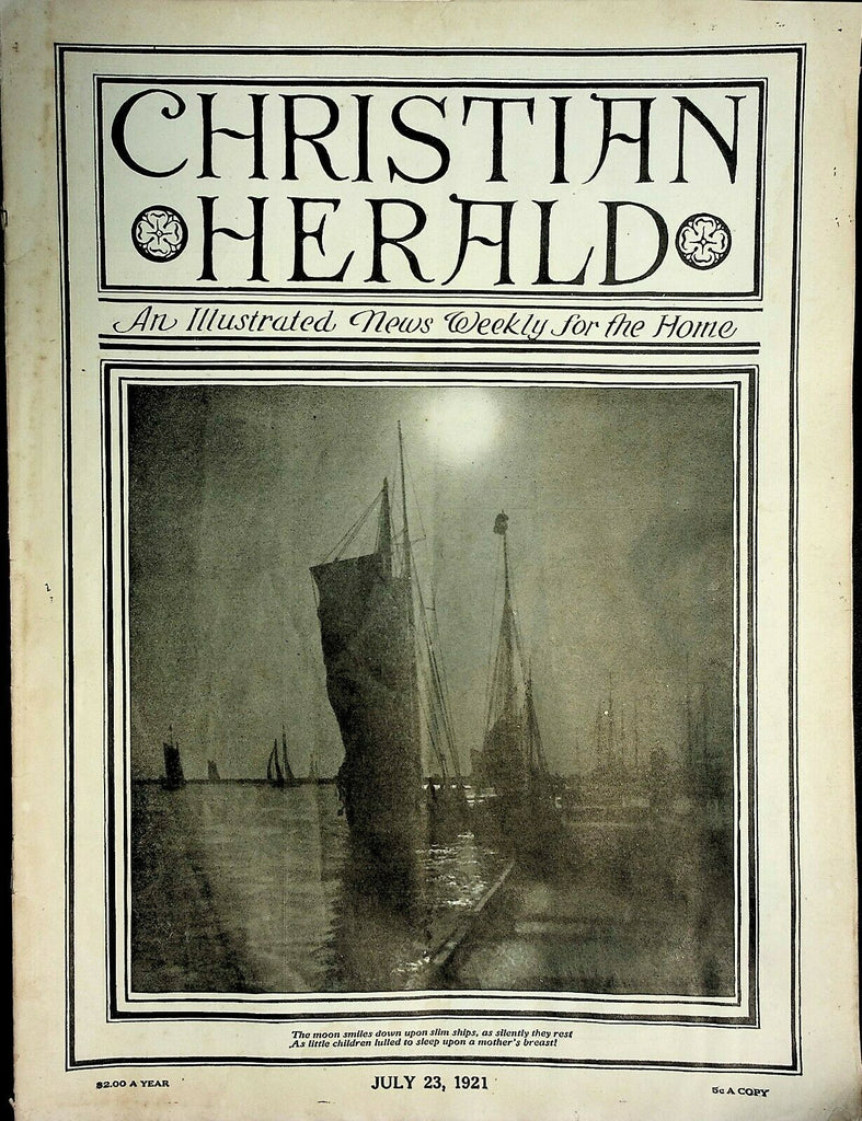 Christian Herald July 23 1921 Rare Vintage Magazine 021920AME