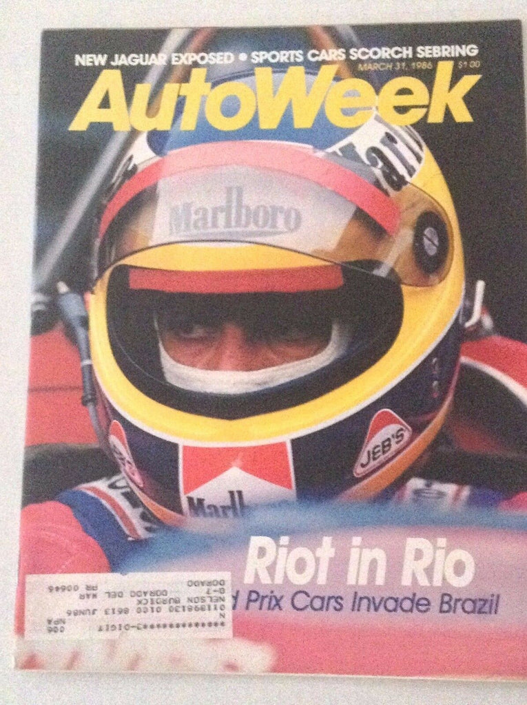 Autoweek Magazine Riot In Rio Grand Prix Cars Invade March 31, 1986 011717RH