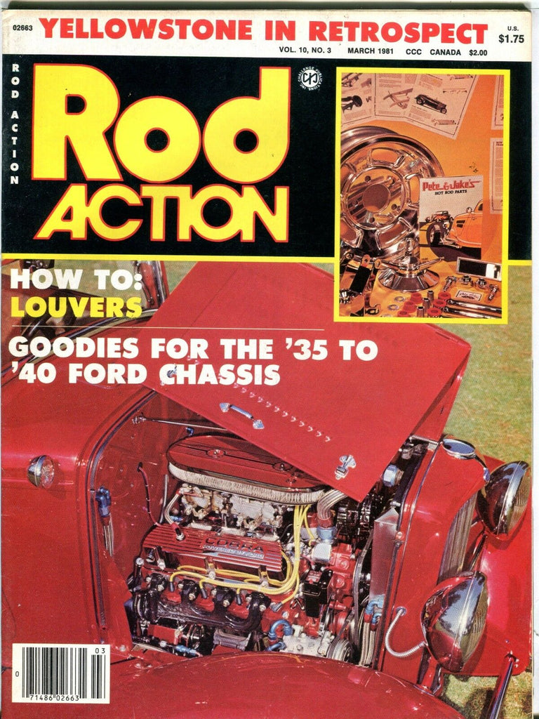 Rod Action Magazine March 1981 '35 '40 Ford Chassis EX No ML 031617nonjhe