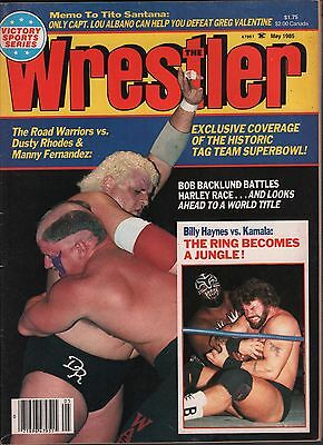 The Wrestler May 1985 Dusty Rhodes, The Road Warriors, Billy Haynes EX 012116DBE