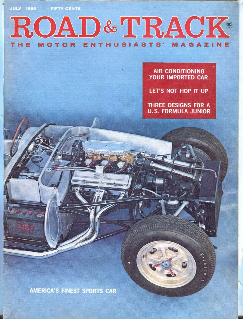 Road & Track Magazine July 1959 Mark 1 Searab VG No ML 031617nonjhe