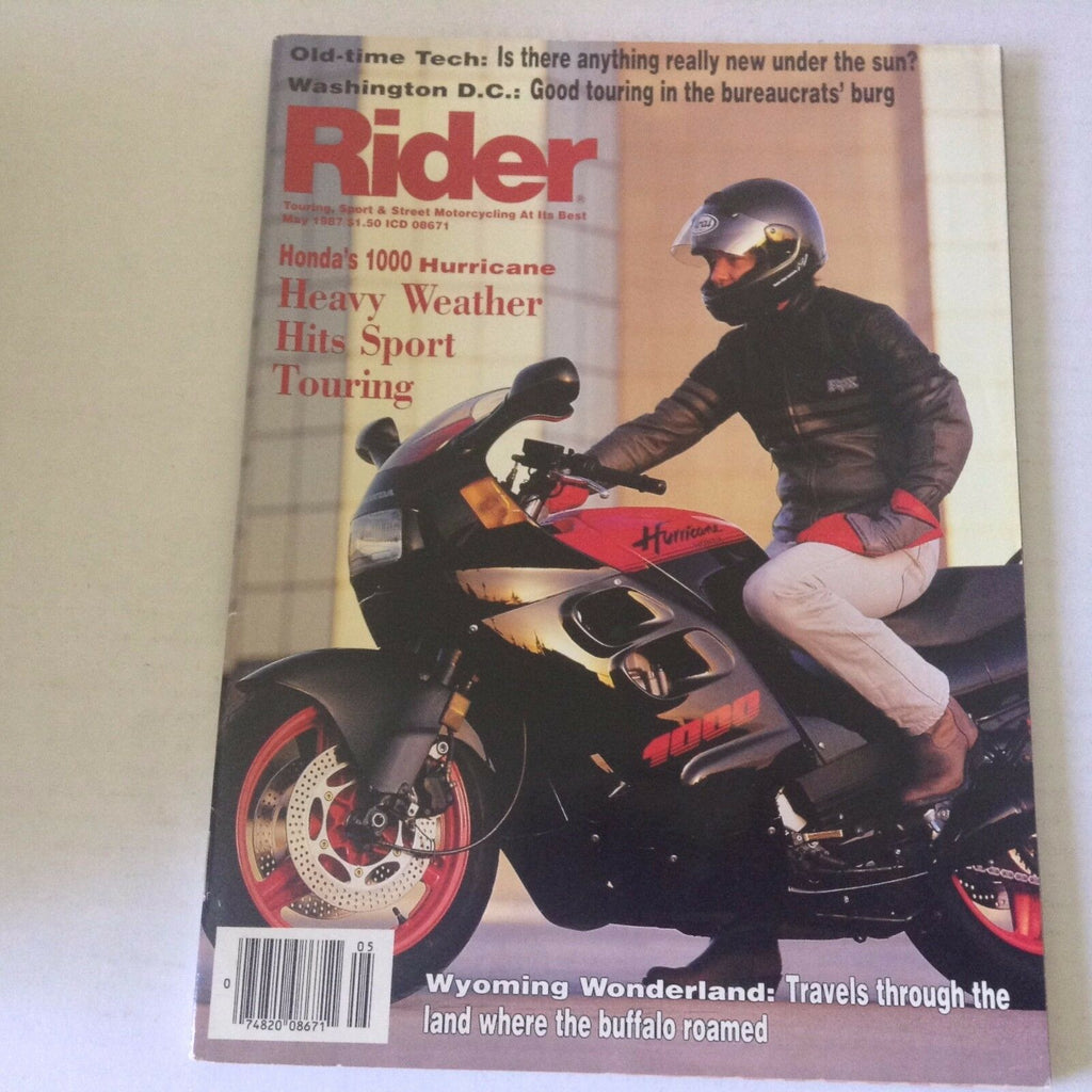 Rider Magazine Honda's 1000 Hurricane May 1987 060117nonrh3