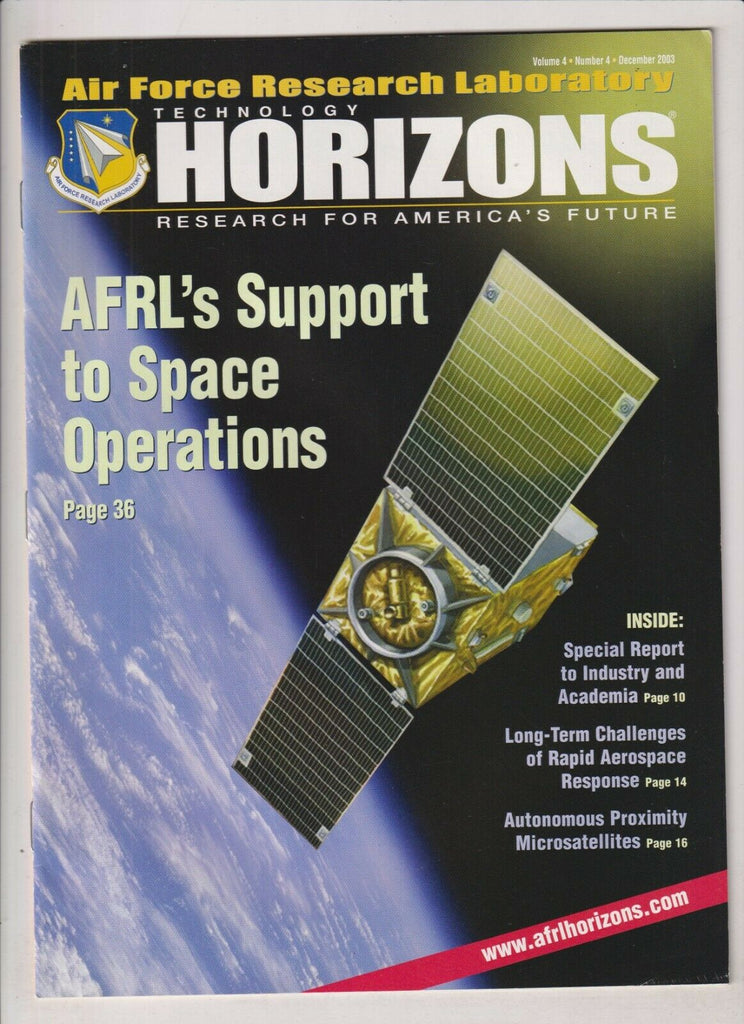 Technology Horizons Mag AFRL's Support To Space December 2003 021920nonr