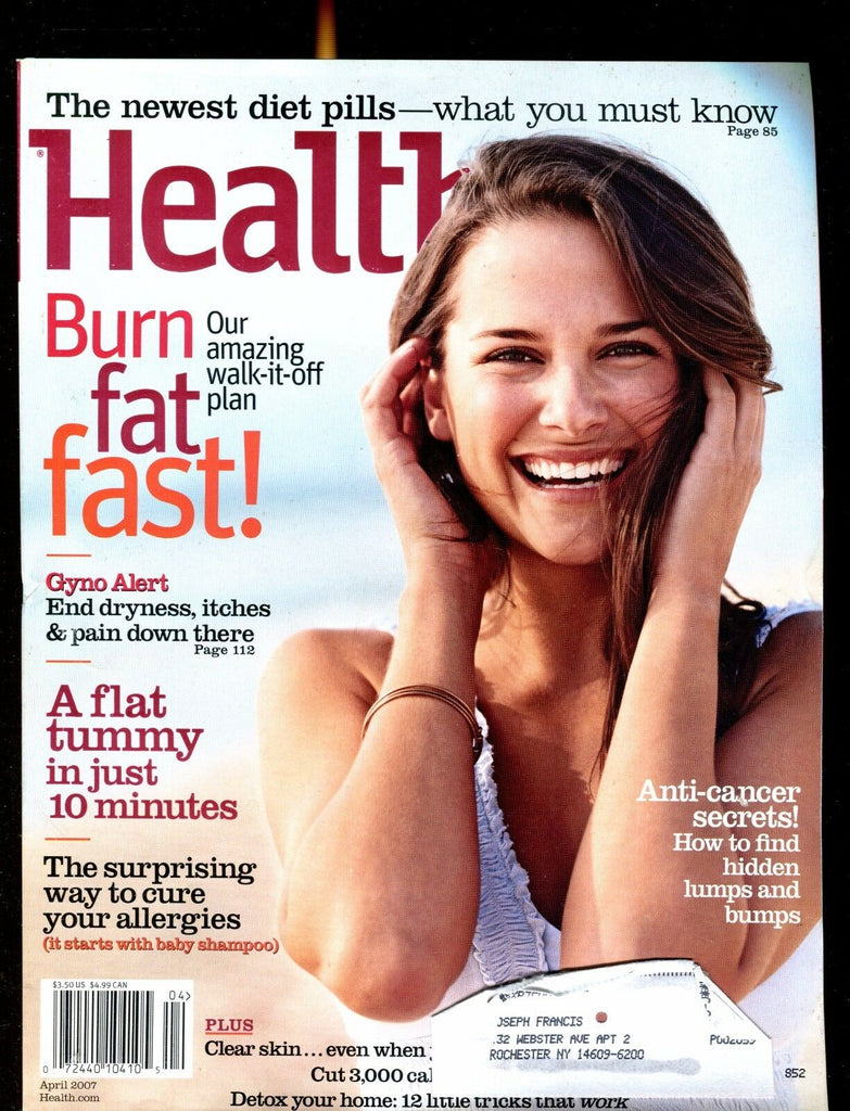 Health Magazine April 2007 EX w/ML 021717jhe