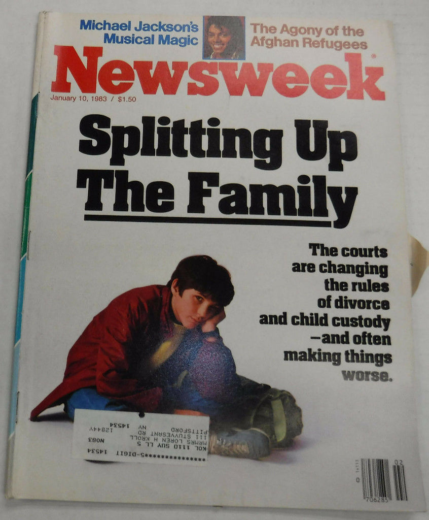 Newsweek Magazine Splitting Up The Family January 10, 1983 100716R