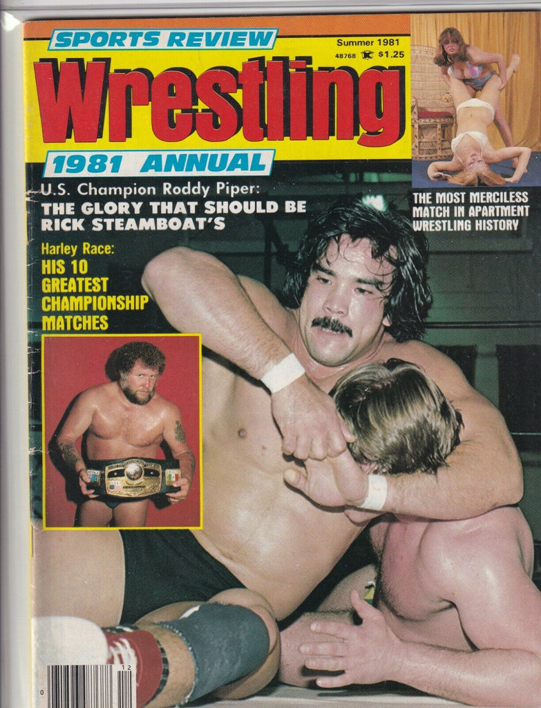 Sports Review Wrestling Rick Steamboat Roddy Piper Summer 1981 Annual 060419nonr