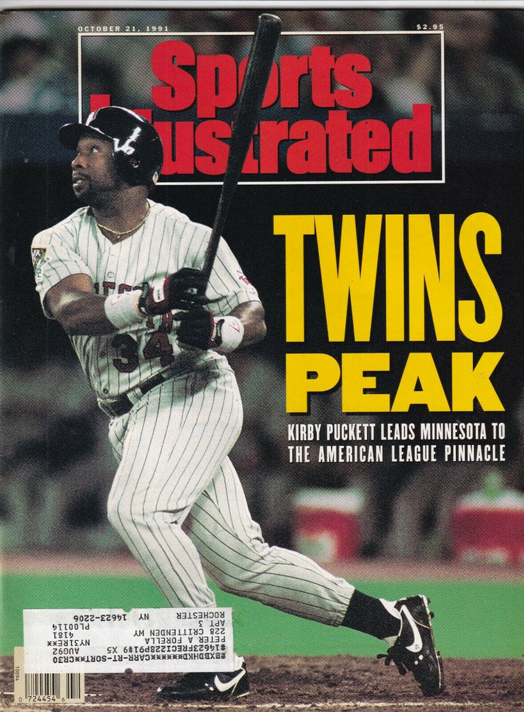 Sports Illustrated Kirby Puckett Twins Peak October 21, 1991 091619nonr