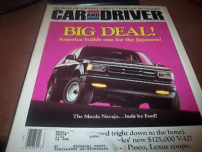 Car and Driver June 1991 Mazda Navajo