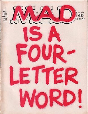 Mad Magazine No.163 December 1973 Appears to be complete EX 112415DBE