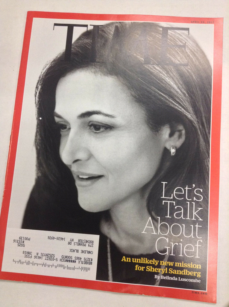 Time Magazine Shelby Sandberg Talks About Grief April 24, 2017 062717nonr