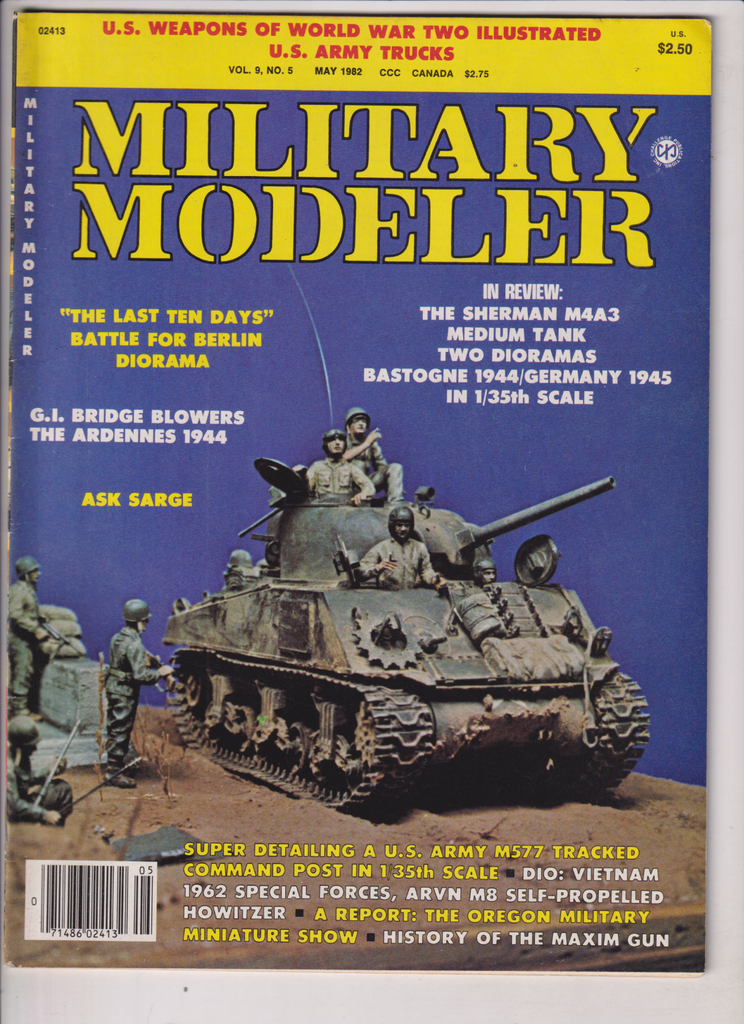 Military Modeler Mag Battle For Berlin & Sherman M4A3 May 1982 122019nonr
