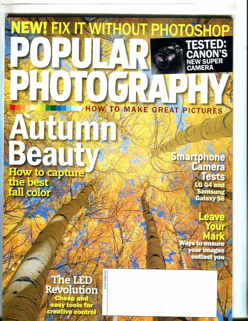 Popular Photography Magazine October 2015 Canon EX No ML 050517nonjhe