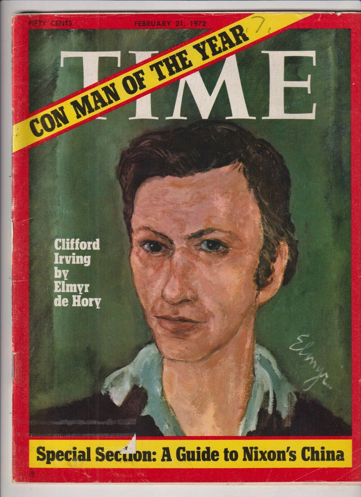 Time Mag Clifford Irving Con Man Of The Year February 21, 1972 112619nonr