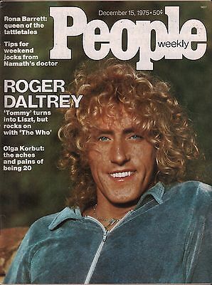 People Weekly December 15 1975 Roger Daltrey, Rona Barrett VG 012916DBE