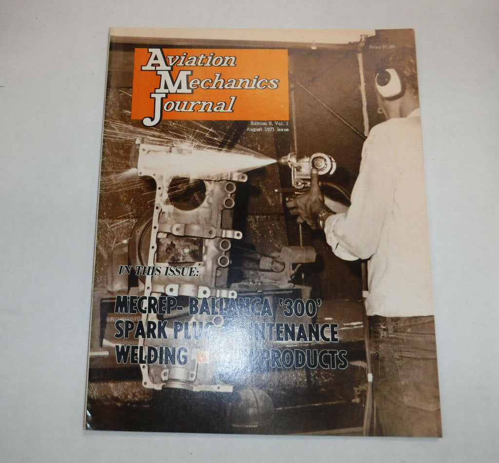 Aviation Mechanics Journal Magazine Mecrep Ballanca August 1971 FAL FAA 110216R