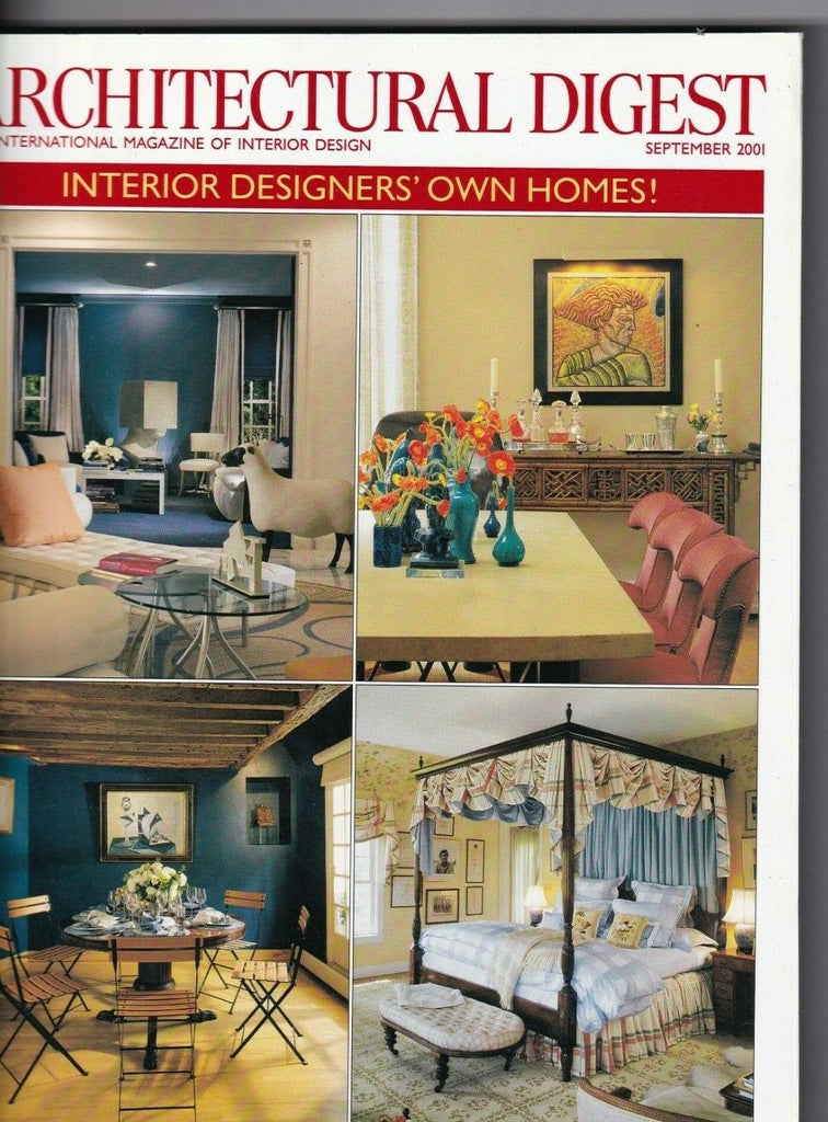 Architectural Digest Interior Designer's Homes September 2001 051419nonr