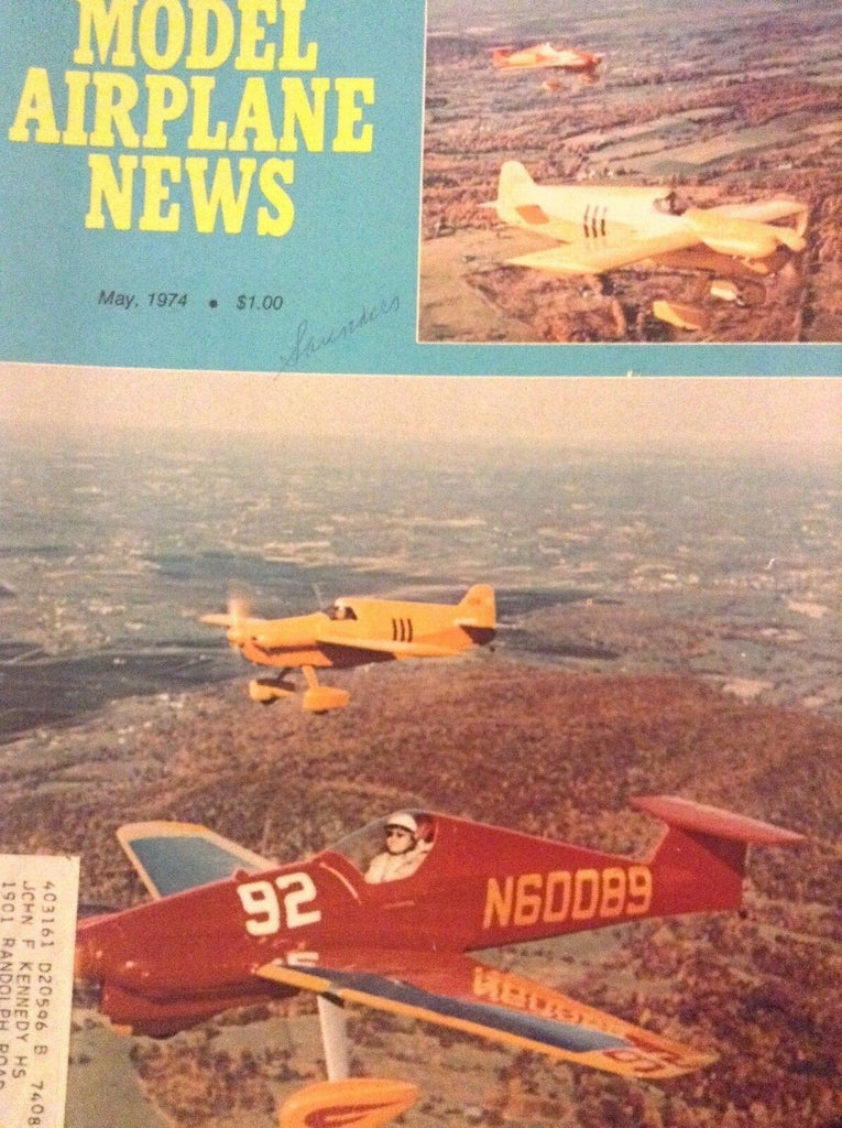 Model Airplane News Magazine Super Sicroly II Bonzo II May 1974 010319nonrh