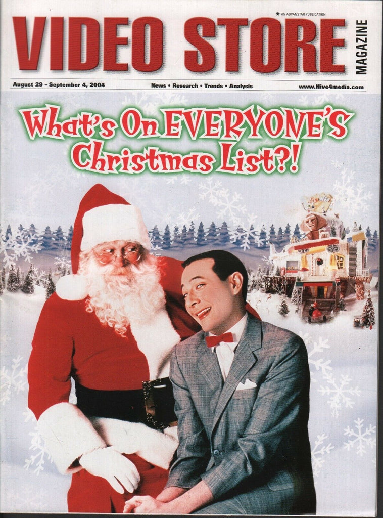 Video Store Magazine August 29 September 4 2004 PeeWee Herman Santa 031418DBE