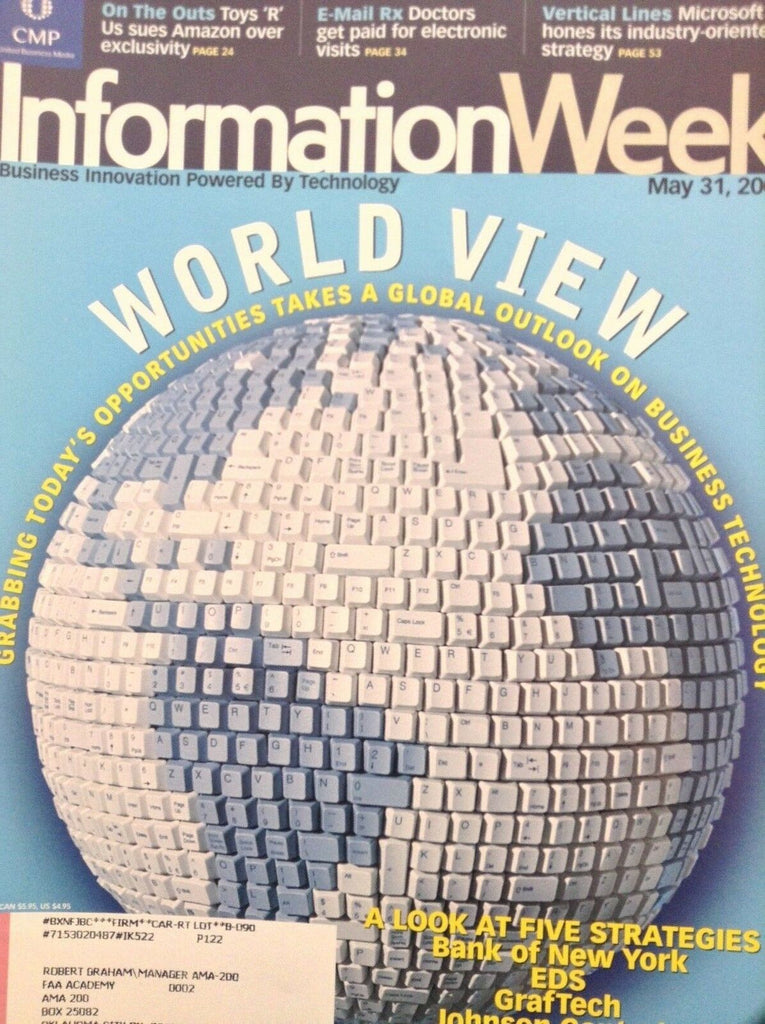 Information Week Magazine Grab Today's Opportunities May 31, 2004 051218nonrh