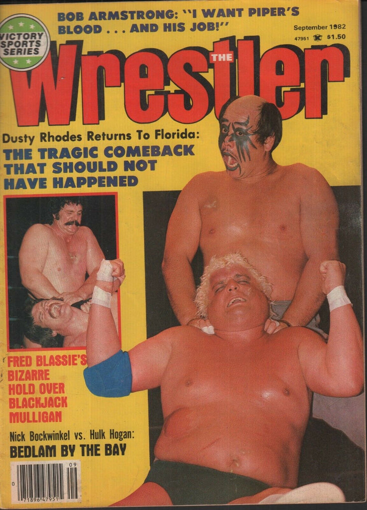 Pro Wrestling Illustrated September 1982 Fred Blassie Dusty Rhodes 012819AME2