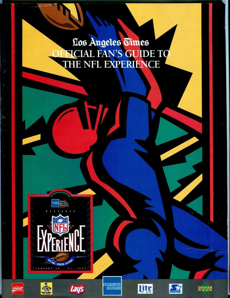LA Times Guide To The NFL Experience 1993 EX No ML 052217nonjhe