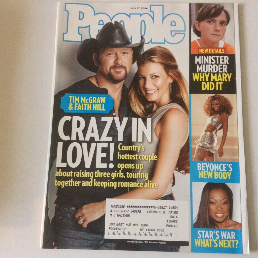 People Magazine Tim McGraw Faith Hill July 17, 2006 052617nonrh