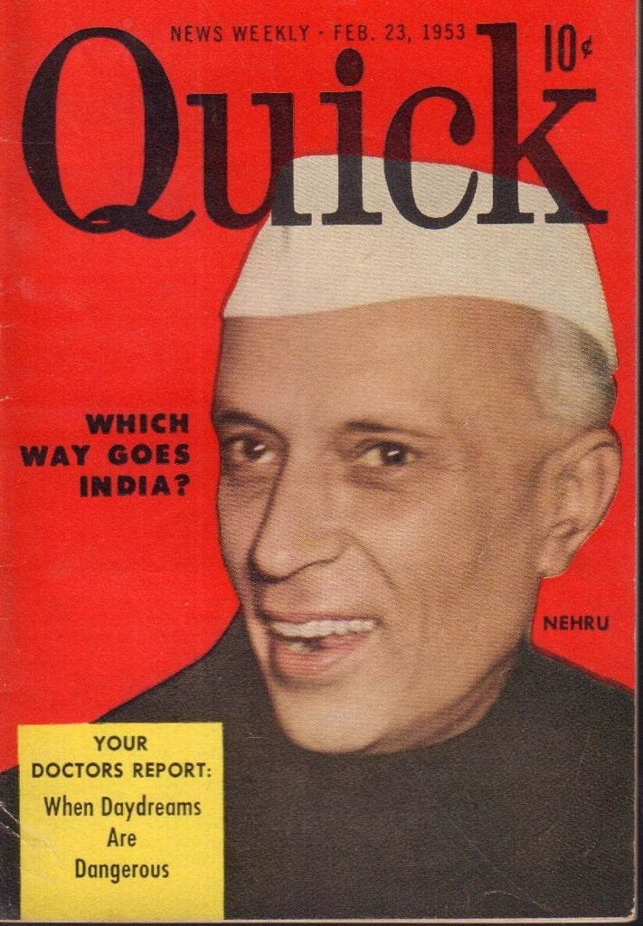 Quick News Weekly February 23 1953 Nehru Cheesecake Pin Up 091318AME