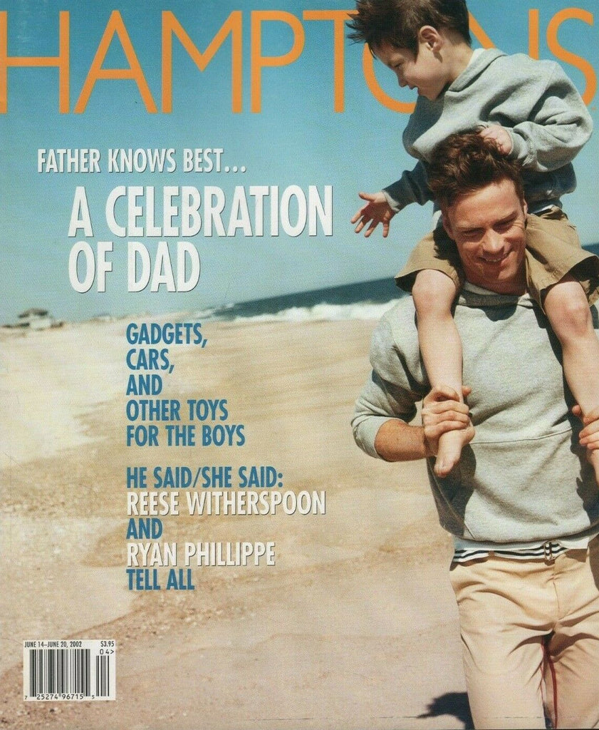 Hamptons June 14 June 20 2002 Reese Witherspoon Ryan Phillippe 071519DBE