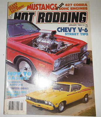 Popular Hot Rodding Magazine Chevy V-6 Street Tips January 1982 NO ML 090514R