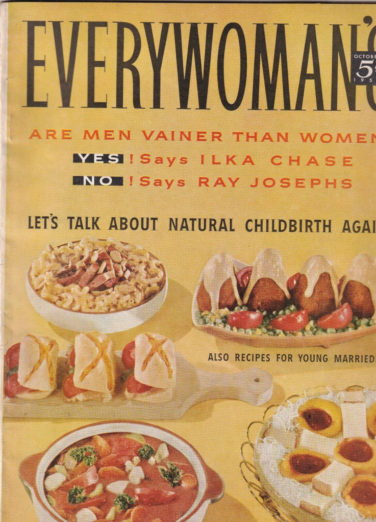 Everywoman's Mag Natural Childbirth Again October 1955 100719nonr