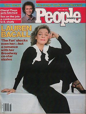 People Weekly June 8 1981 Lauren Bacall, Tony Geary EX 012716DBE