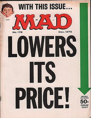 Mad Magazine No.179 December 1975 Appears to be complete EX 112415DBE