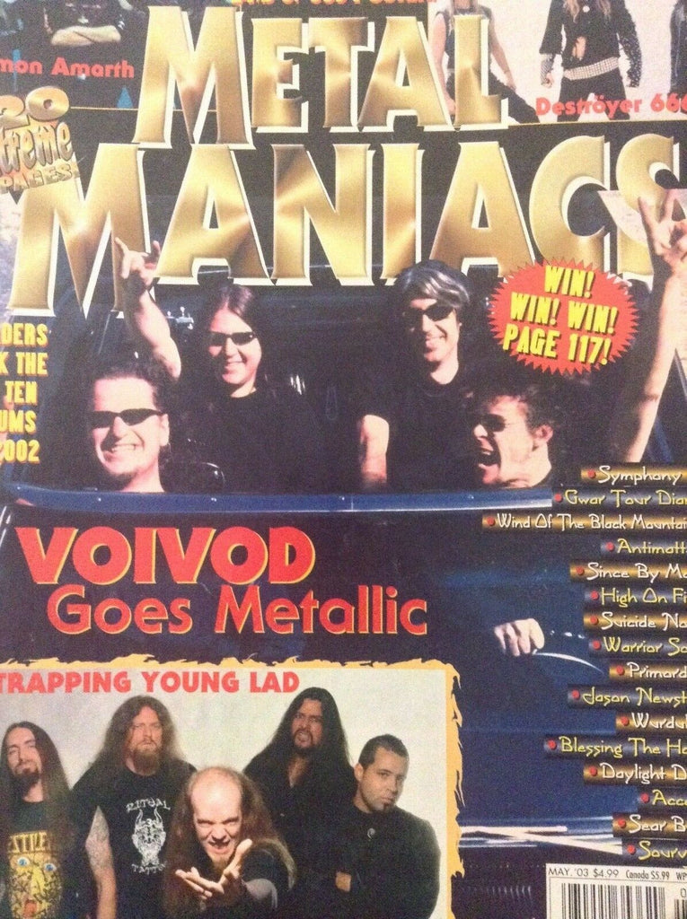 Metal Maniacs Magazine Voivod Strapping Young Lad May 2003 012619nonrh
