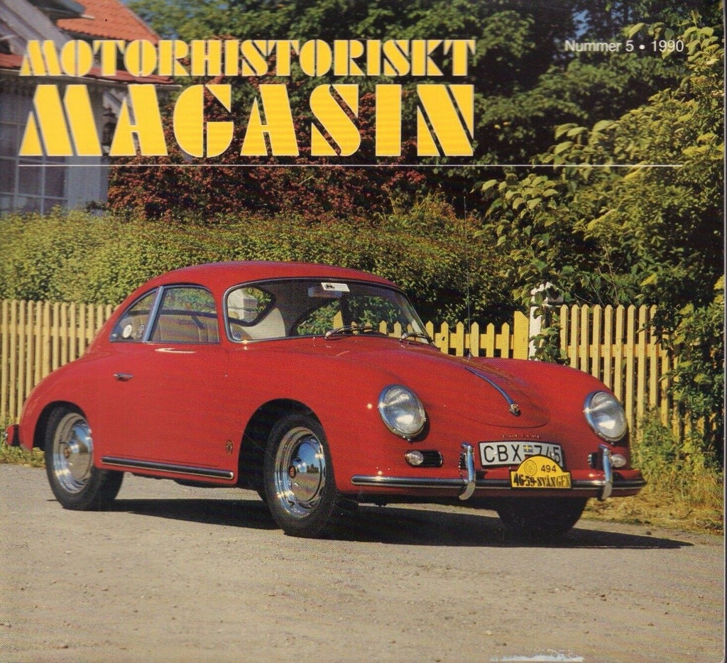 Motorhistoriskt Magashin Swedish Car Magazine #5 1990 Porsche 365 031617nonDBE