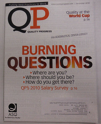 Quality Progress Magazine Burning Questions World Cup December 2010 FAL 060815R3