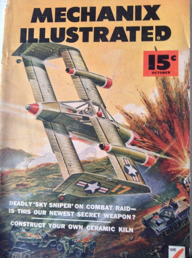 Mechanix Illustrated Magazine Sky Sniper Combat Raid October 1952 090417nonrh