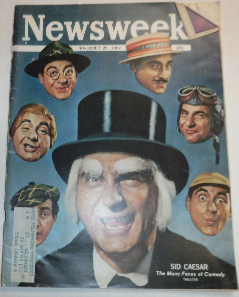 Newsweek Magazine Sid Caesar November 26, 1962 100316R2